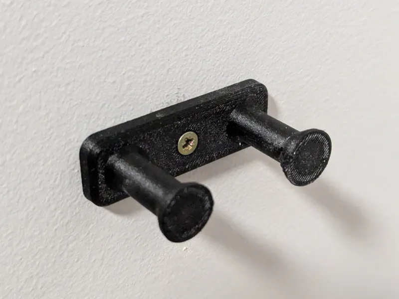 Dual Wall Hook – Single Screw Mount