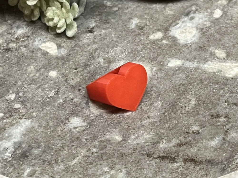 Heart shaped ring - Free 3D Print Model - MakerWorld