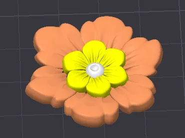 Croc Flower Charm 
