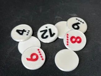 Catan Numbers - multicolor (no letters)