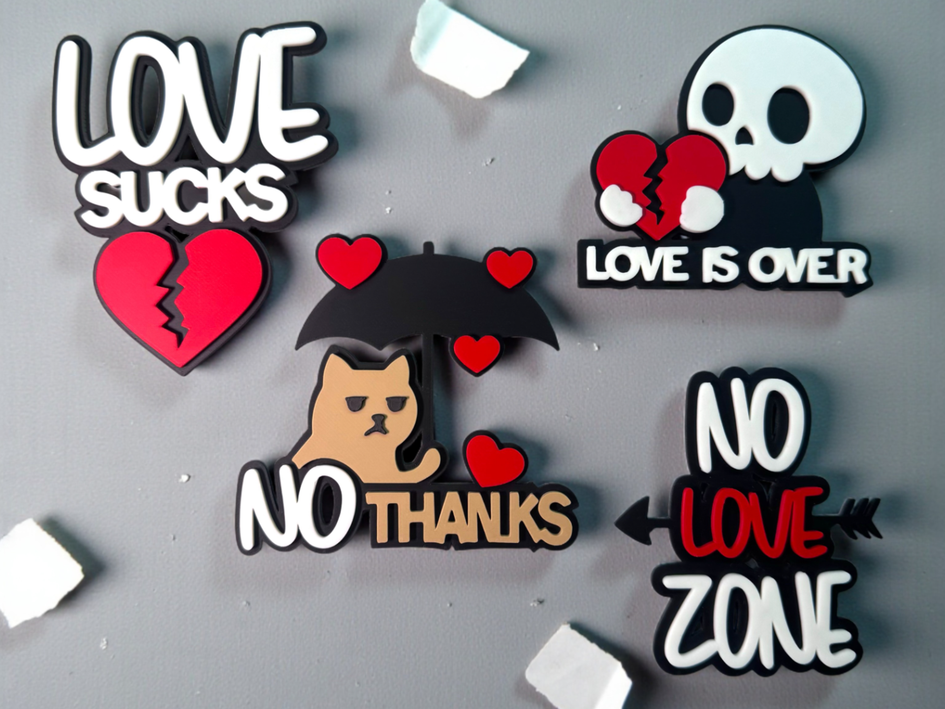 Love Sucks Collection - Sassy Anti-Valentine Decor