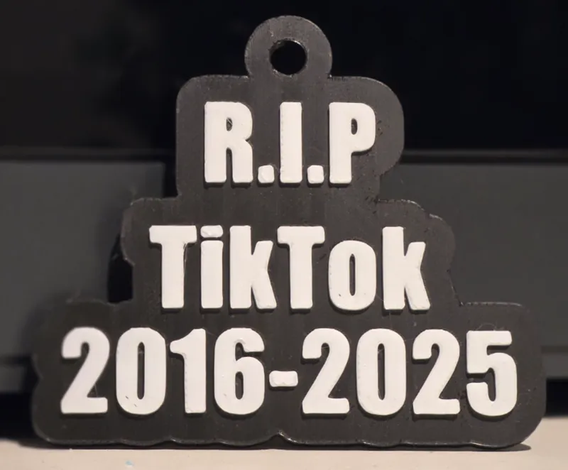 Rip TikTok Keychain