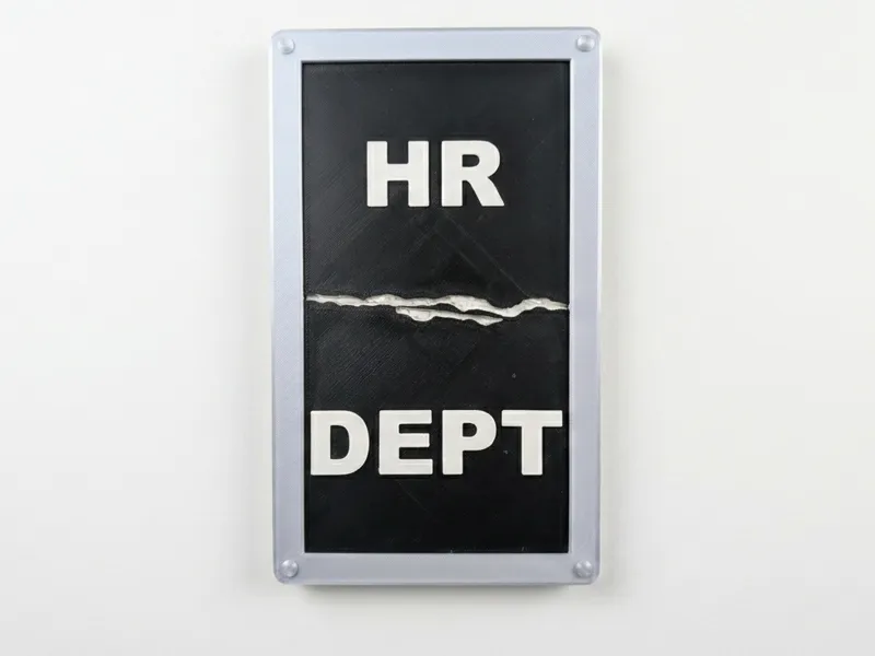 Broken HR Plaque