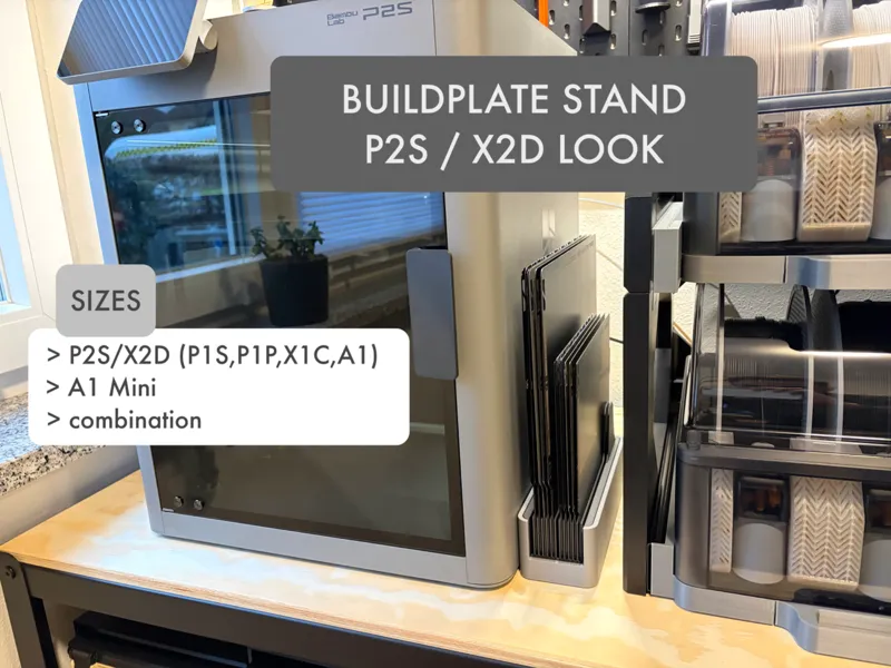Ständer/Halter für Druckplatte in P2S/X2D Optik