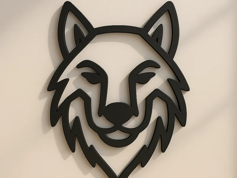 Silhouette de loup