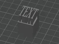 Calibration Cube with Text