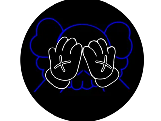 Posavasos inspiración KAWS
