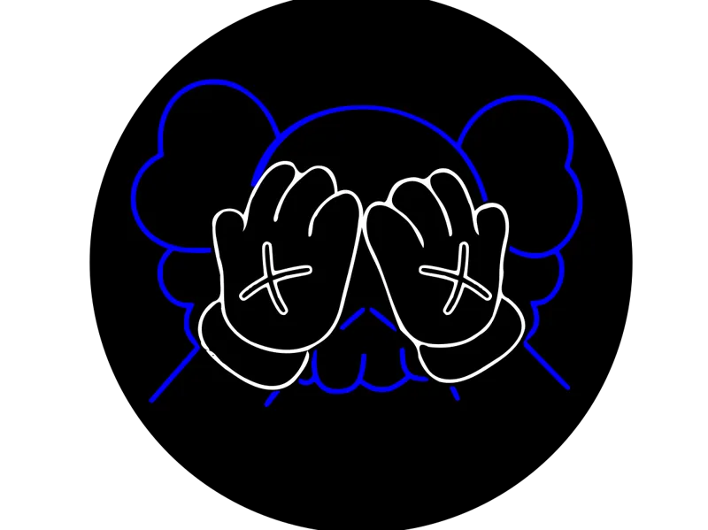 Posavasos inspiración KAWS