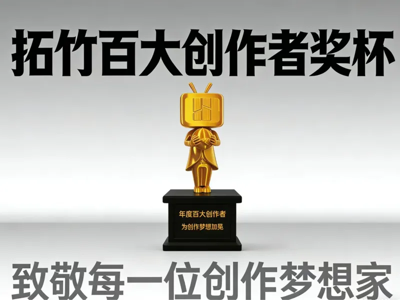 年度百大创作者奖杯