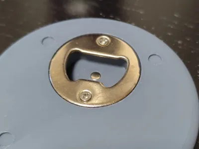 Coaster with bottle opener_magnetized remix
