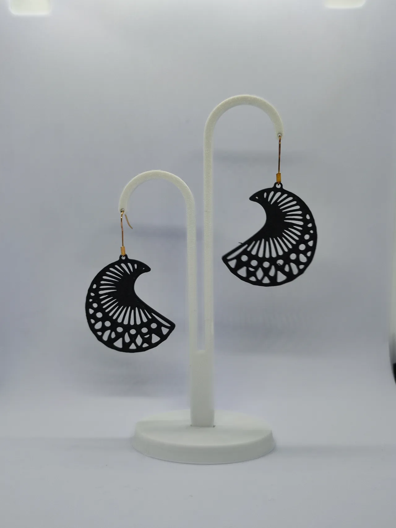 Aretes Cielo Obsidiana view 2