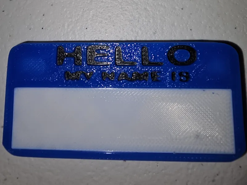 name plate for magnets