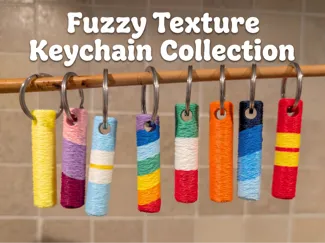 Fuzzy Texture Keychain Collection