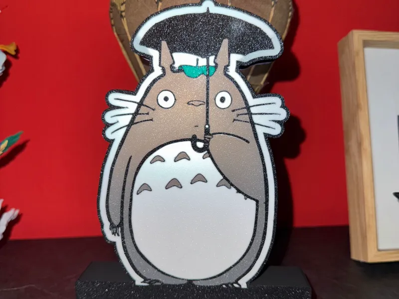 Totoro with Umbrella – Decorative Lightbox
