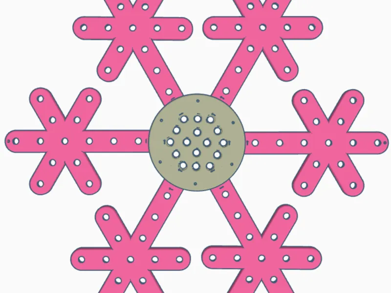 Snowflake 100 pixel LEDs xLights - Remix