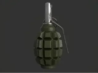 f1 airsoft sound impact grenade