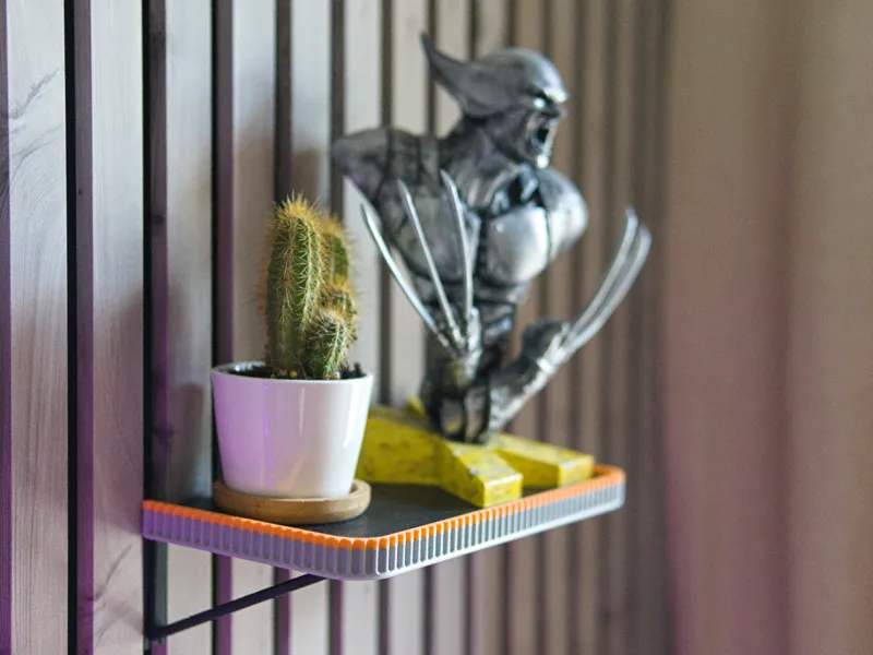 Acoustic Slat Panel Shelves