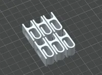 6 Pieces print in place 