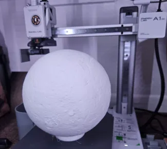 Moon globe for Ikea Tarnby