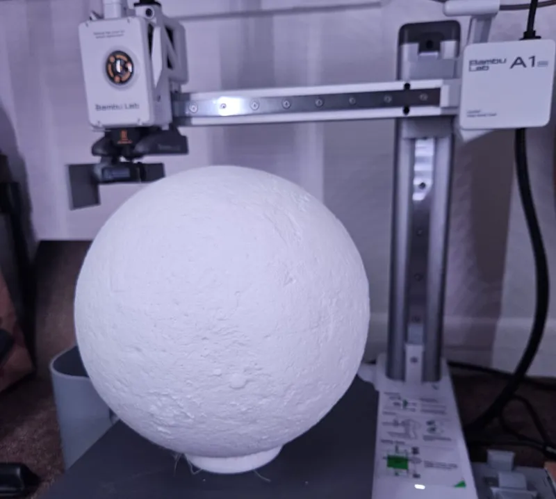 Moon globe for Ikea Tarnby
