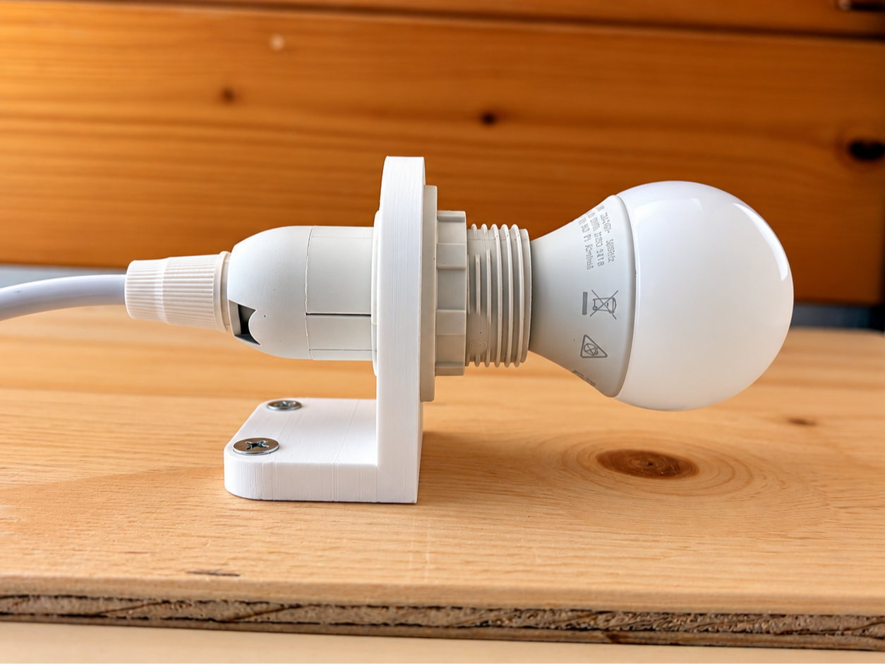 Very Simple E27 & E14 Lamp Socket Wall-Mount - 1