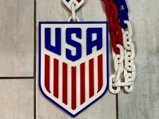 US Soccer Hype Chain Pendant - World Cup 2026
