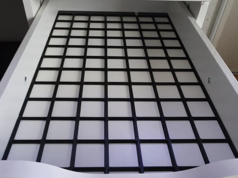 Gridfinity base for alex drawers (no moving )