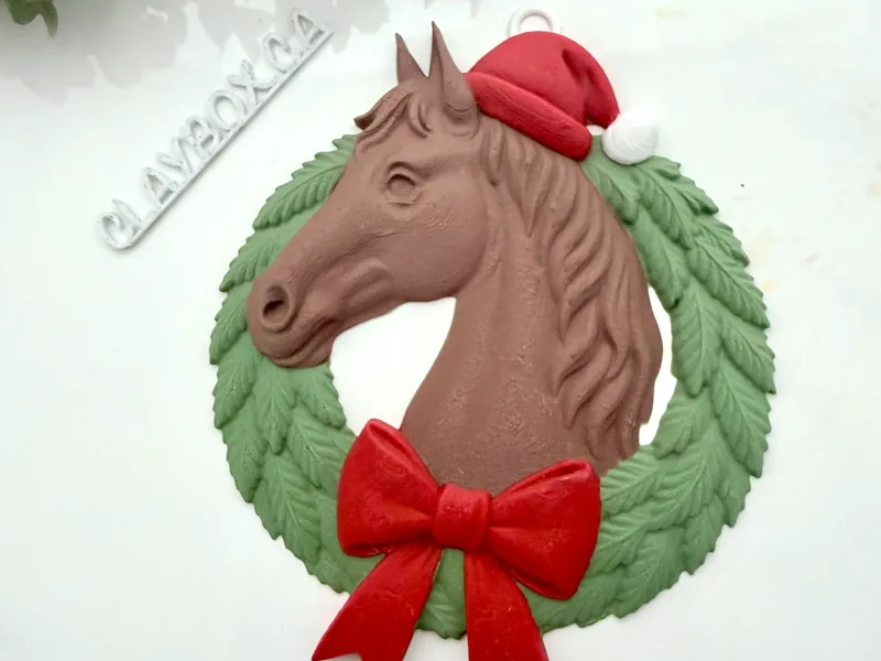 Horse Head Christmas Wreath