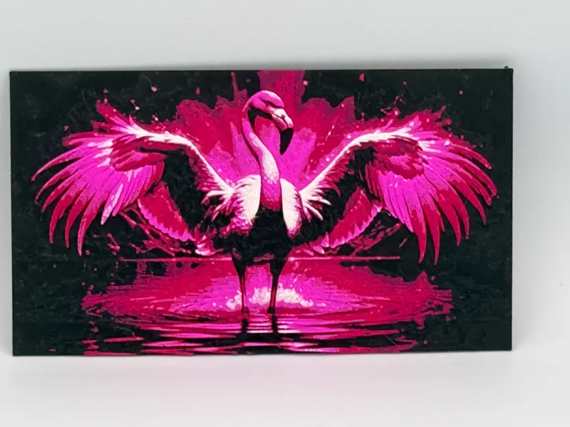 Electric Flamingo Hueforge