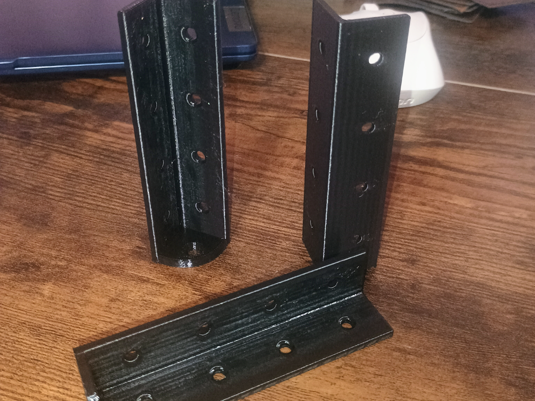 Inside corner bracket for wooden riser laser cover 3D model