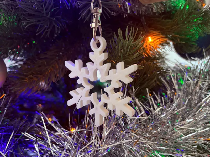 Stranger Things Christmas Tree Snowflake Ornament