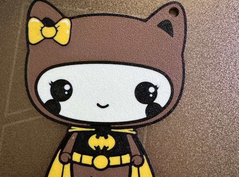 Kawaii BatKitty Keychain