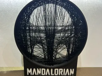 Mandalorian String Art with base