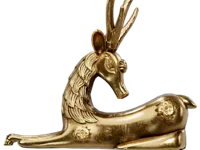 Gazelle dorée — figurine décorative — photo 1