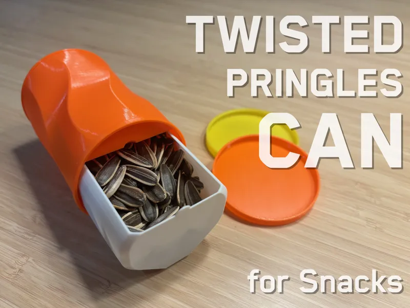 Twisted Pringles Can for Snacks Little Food Bucket