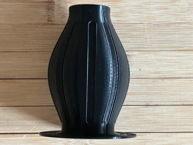 Simple Modern Fluted Vase for 3D-Printed Flowers