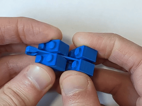 Legos Fidget Keychain charm