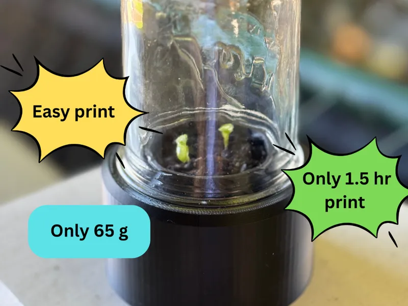 Mini mason jar green house (Easy print)