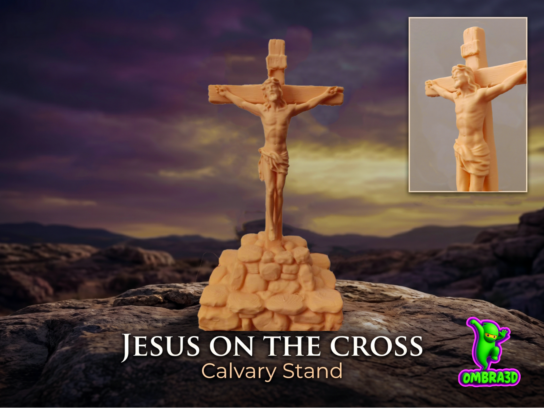 Jesus on the Cross - Calvary Stand