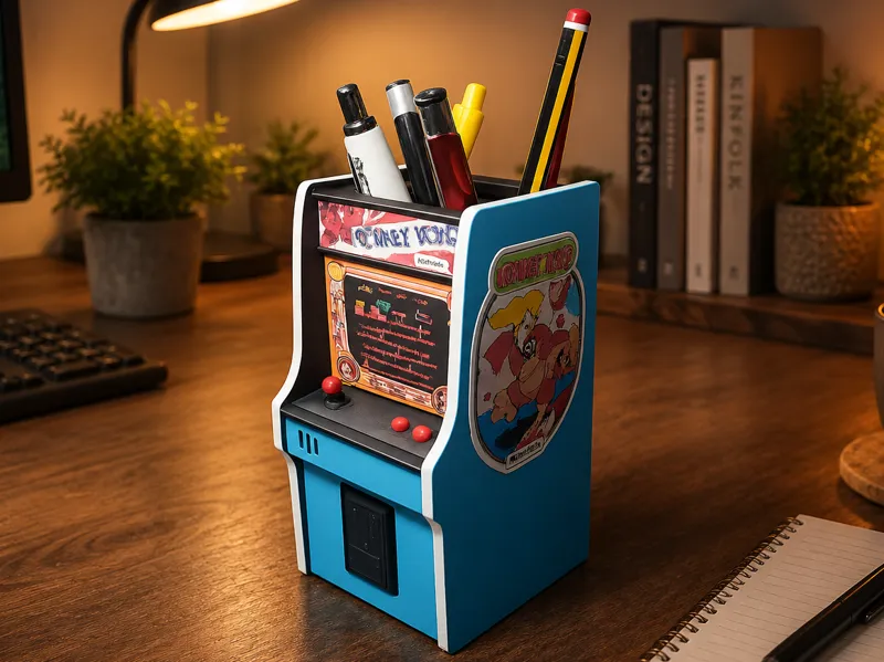 Donkey Kong Themed Desk Pen Holder