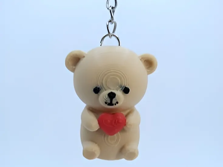 Cute teddy bear keychain with magnets