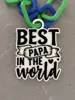 Best papa in the world hype chain pendant