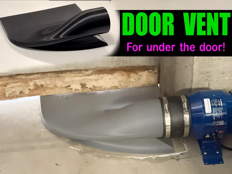 Door Vent for Exhaust Under Door