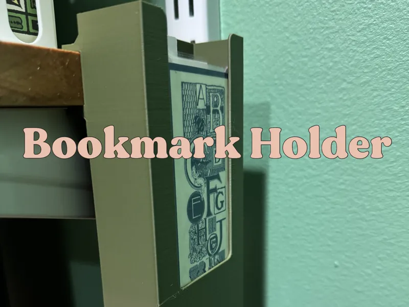 Bookmark Holder for Shelves