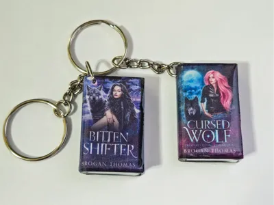 Miniature Book Keychain