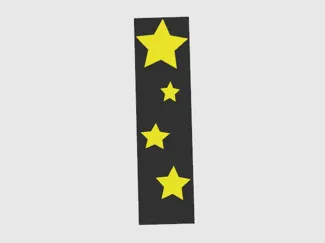bookmark with stars