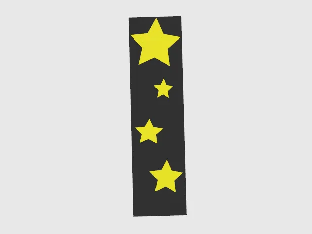 bookmark with stars