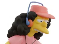 Otto from The Simpsons in a contemplative pose