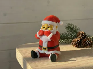 Figura Santa Claus Sabio - Navidad Iwazaru