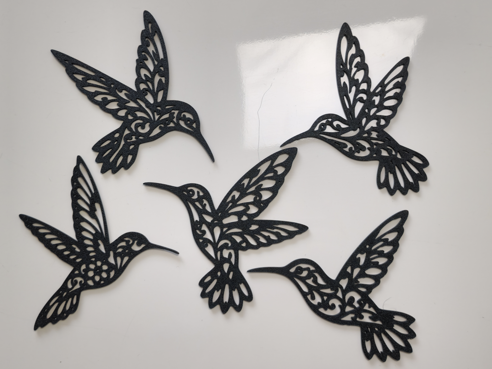 Elegant Hummingbird Collection 2D Wall Art